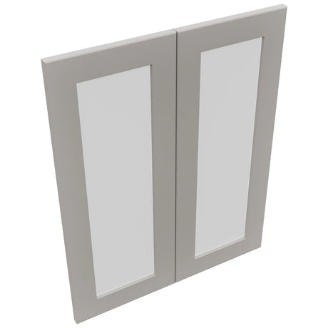 Fabuwood Galaxy Nickel DS GDW2430 Wall Glass Door, Top View