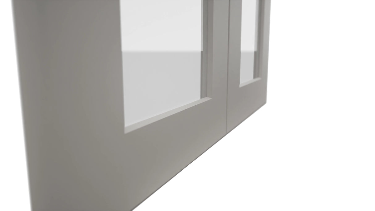 Fabuwood Galaxy Nickel DS GDW2430 Wall Glass Door, Detail View