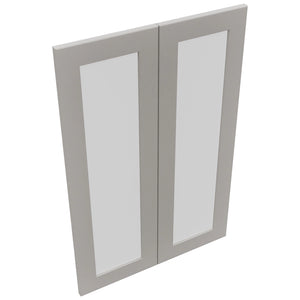 Fabuwood Galaxy Nickel DS GDW2436 Wall Glass Door, Top View