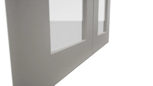 Fabuwood Galaxy Nickel DS GDW2436 Wall Glass Door, Detail View