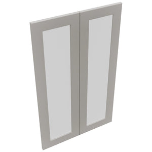 Fabuwood Galaxy Nickel DS GDW2439 Wall Glass Door, Top View