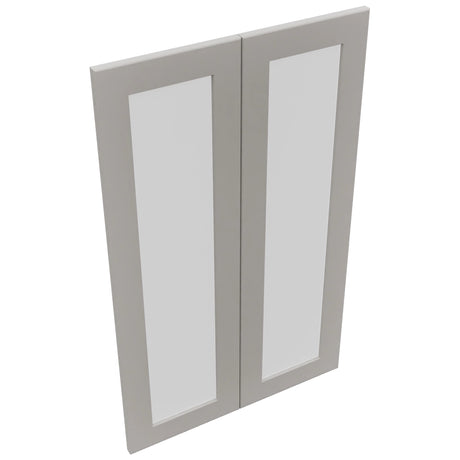 Fabuwood Galaxy Nickel DS GDW2439 Wall Glass Door, Top View