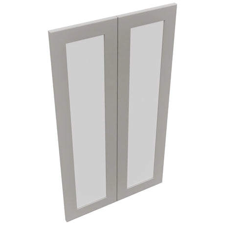 Fabuwood Galaxy Nickel DS GDW2442 Wall Glass Door, Top View