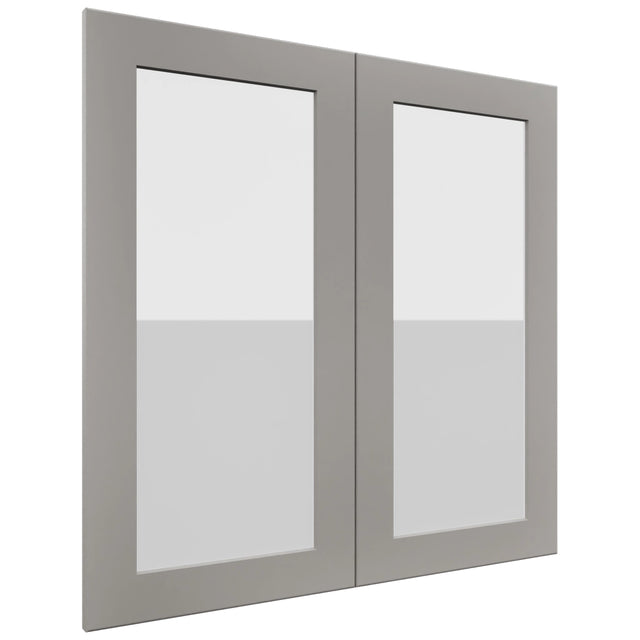 Fabuwood Galaxy Nickel DS GDW3030 Wall Glass Door, Front View
