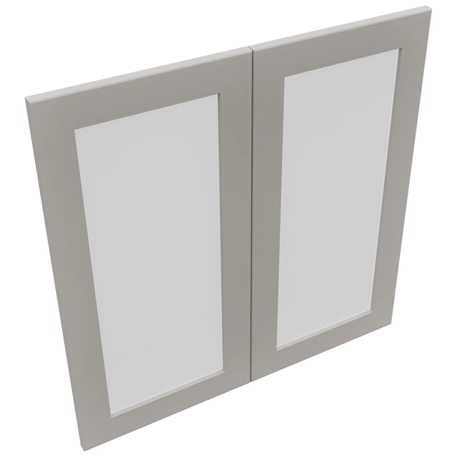 Fabuwood Galaxy Nickel DS GDW3030 Wall Glass Door, Top View