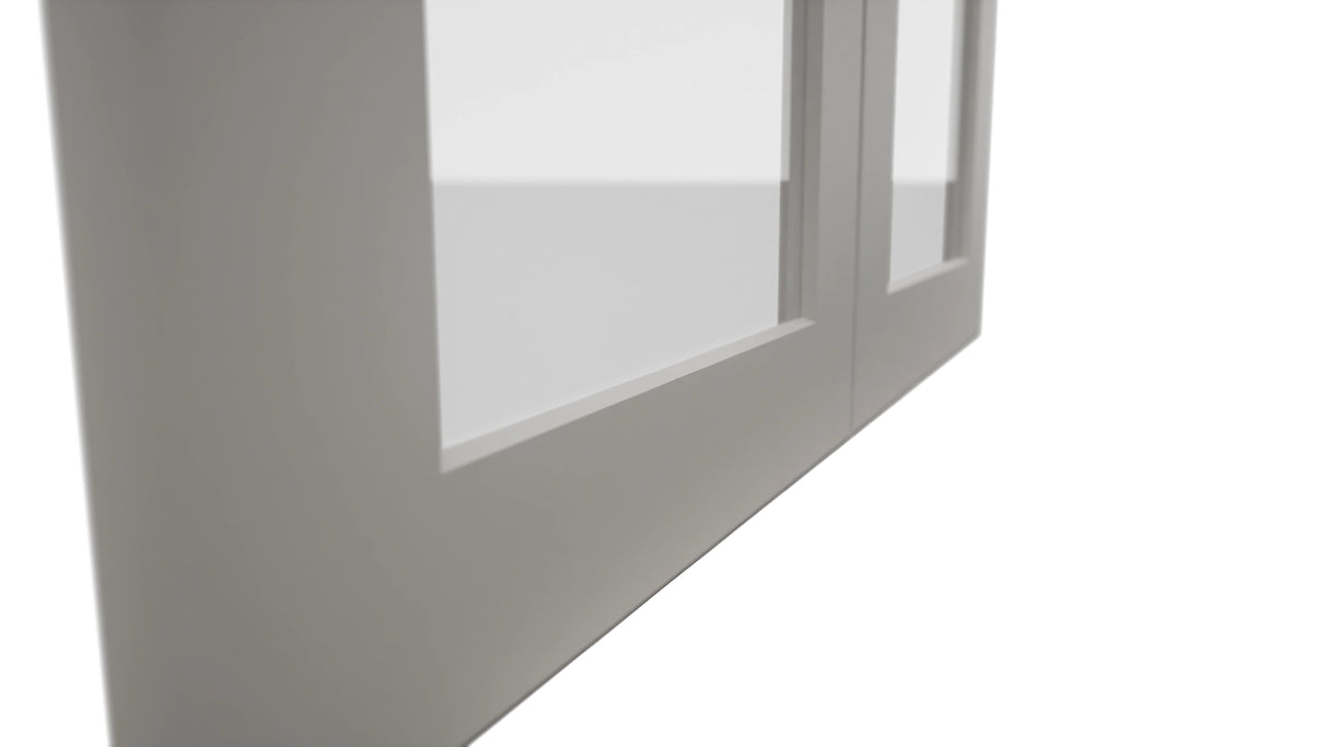 Fabuwood Galaxy Nickel DS GDW3030 Wall Glass Door, Detail View