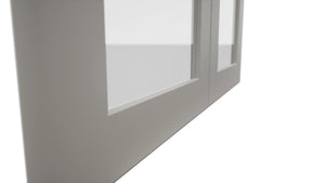 Fabuwood Galaxy Nickel DS GDW3030 Wall Glass Door, Detail View