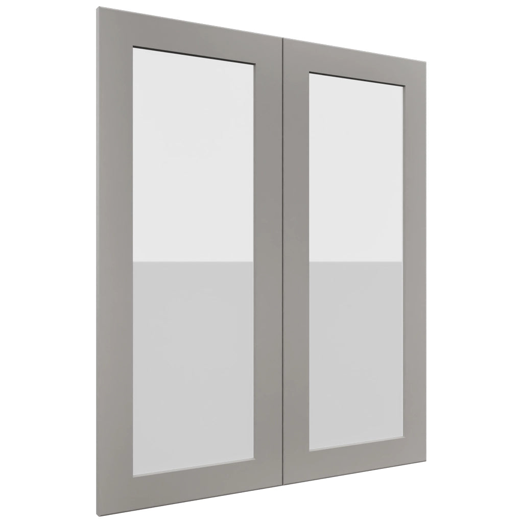 Fabuwood Galaxy Nickel DS GDW3036 Wall Glass Door, Front View