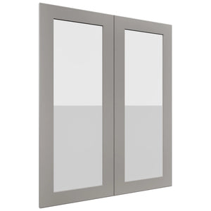 Fabuwood Galaxy Nickel DS GDW3036 Wall Glass Door, Front View