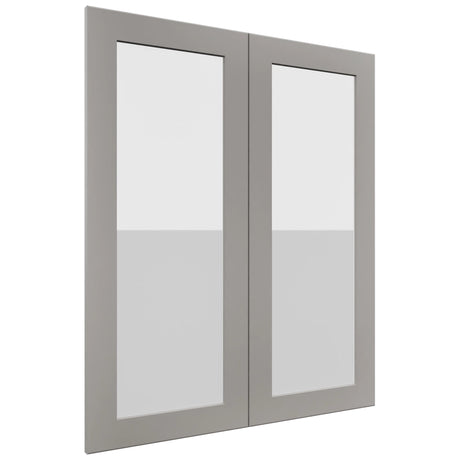 Fabuwood Galaxy Nickel DS GDW3036 Wall Glass Door, Front View