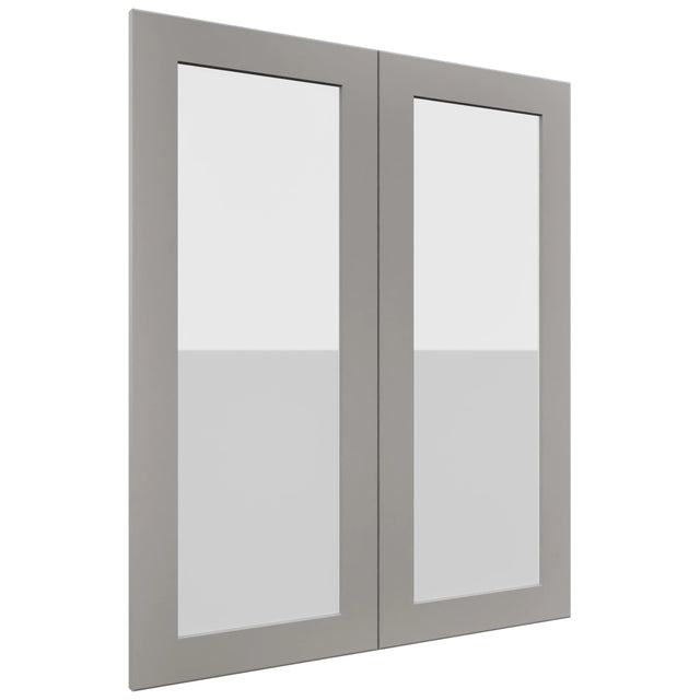 Fabuwood Galaxy Nickel DS GDW3036 Wall Glass Door, Front View