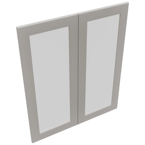 Fabuwood Galaxy Nickel DS GDW3036 Wall Glass Door, Top View