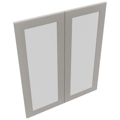 Fabuwood Galaxy Nickel DS GDW3036 Wall Glass Door, Top View
