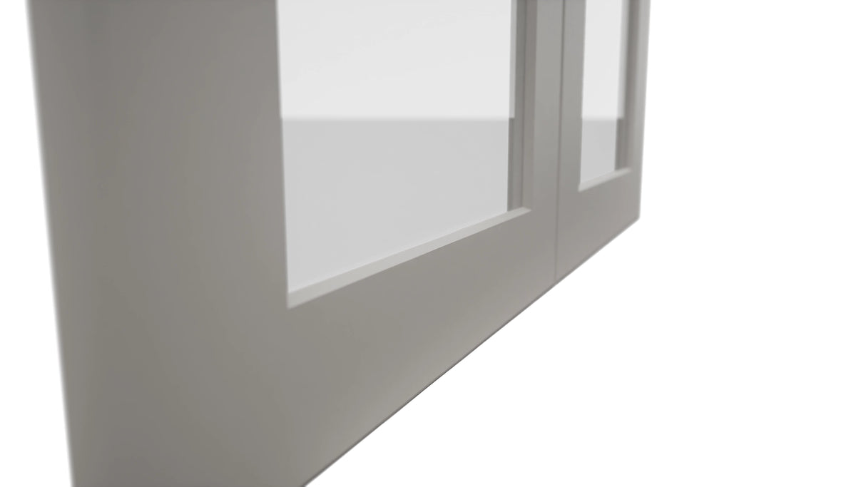 Fabuwood Galaxy Nickel DS GDW3036 Wall Glass Door, Detail View