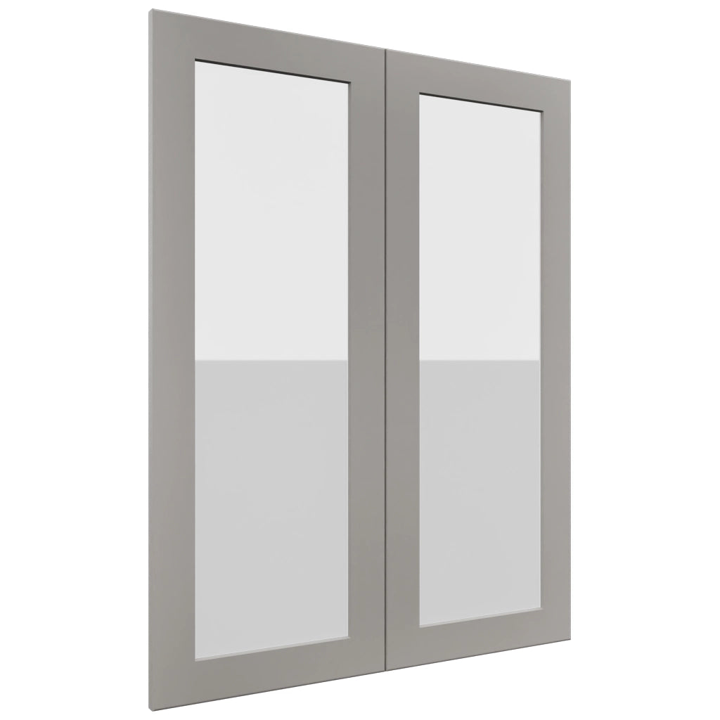 Fabuwood Galaxy Nickel DS GDW3039 Wall Glass Door, Front View