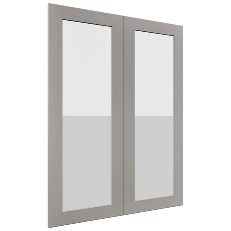 Fabuwood Galaxy Nickel DS GDW3039 Wall Glass Door, Front View
