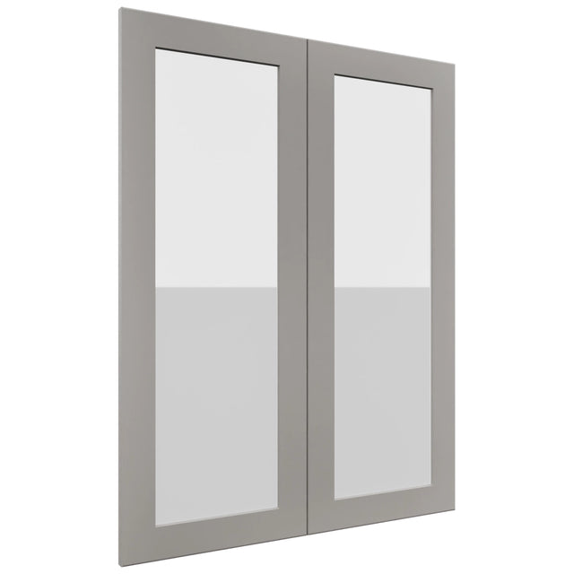 Fabuwood Galaxy Nickel DS GDW3039 Wall Glass Door, Front View