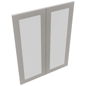 Fabuwood Galaxy Nickel DS GDW3039 Wall Glass Door, Top View