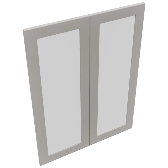 Fabuwood Galaxy Nickel DS GDW3039 Wall Glass Door, Top View