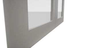 Fabuwood Galaxy Nickel DS GDW3039 Wall Glass Door, Detail View