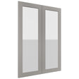 Fabuwood Galaxy Nickel DS GDW3042 Wall Glass Door, Front View