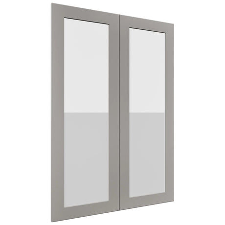 Fabuwood Galaxy Nickel DS GDW3042 Wall Glass Door, Front View