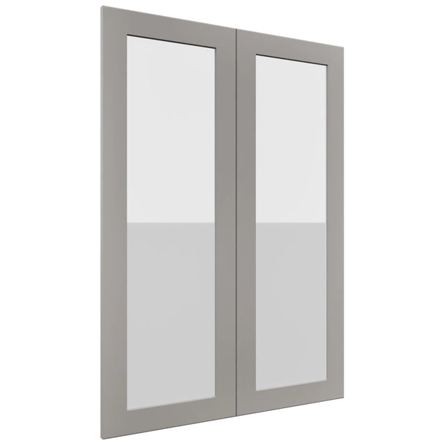 Fabuwood Galaxy Nickel DS GDW3042 Wall Glass Door, Front View