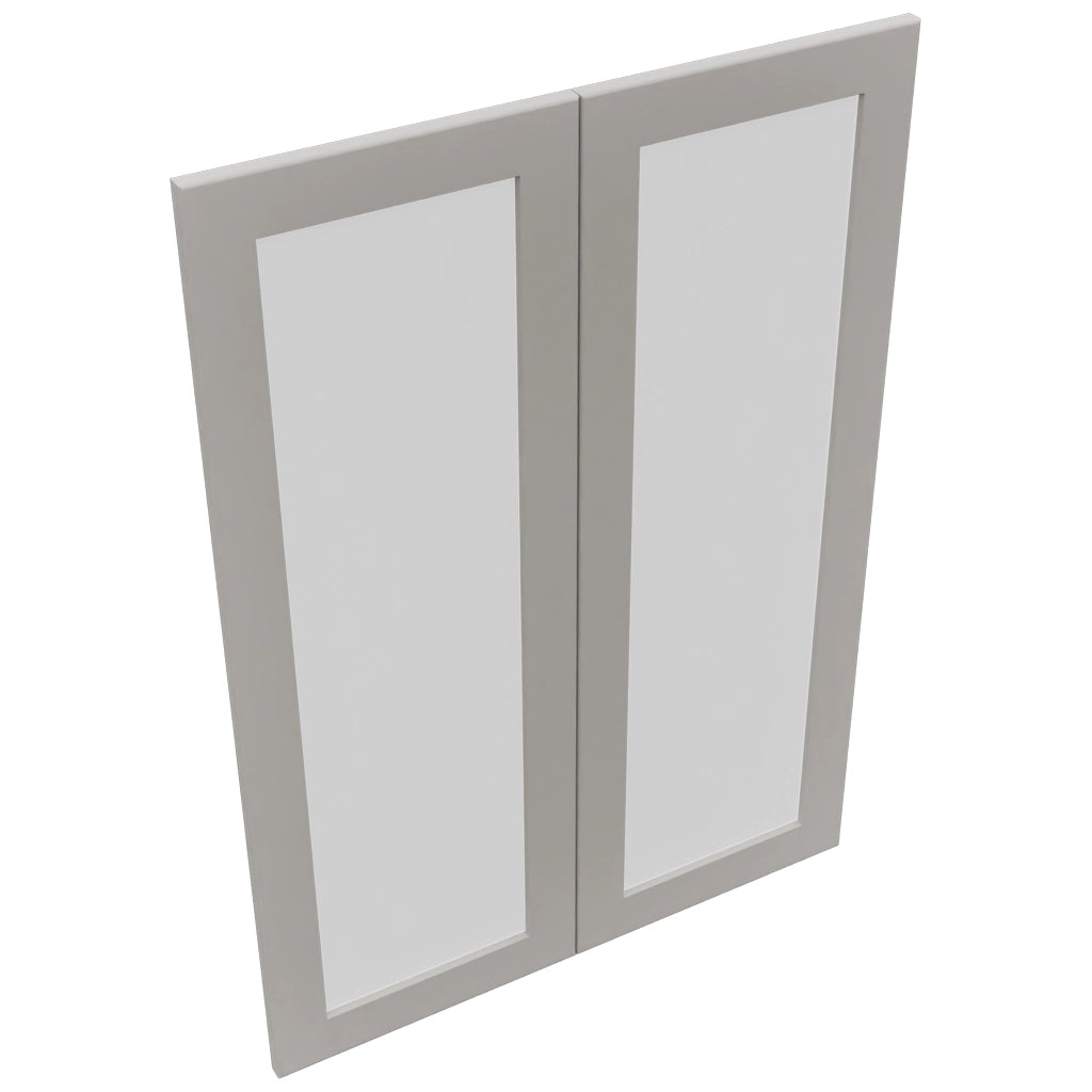 Fabuwood Galaxy Nickel DS GDW3042 Wall Glass Door, Top View