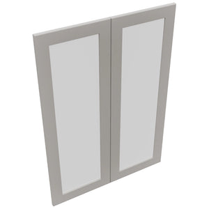 Fabuwood Galaxy Nickel DS GDW3042 Wall Glass Door, Top View