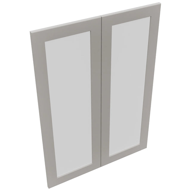 Fabuwood Galaxy Nickel DS GDW3042 Wall Glass Door, Top View