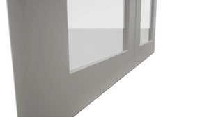Fabuwood Galaxy Nickel DS GDW3042 Wall Glass Door, Detail View