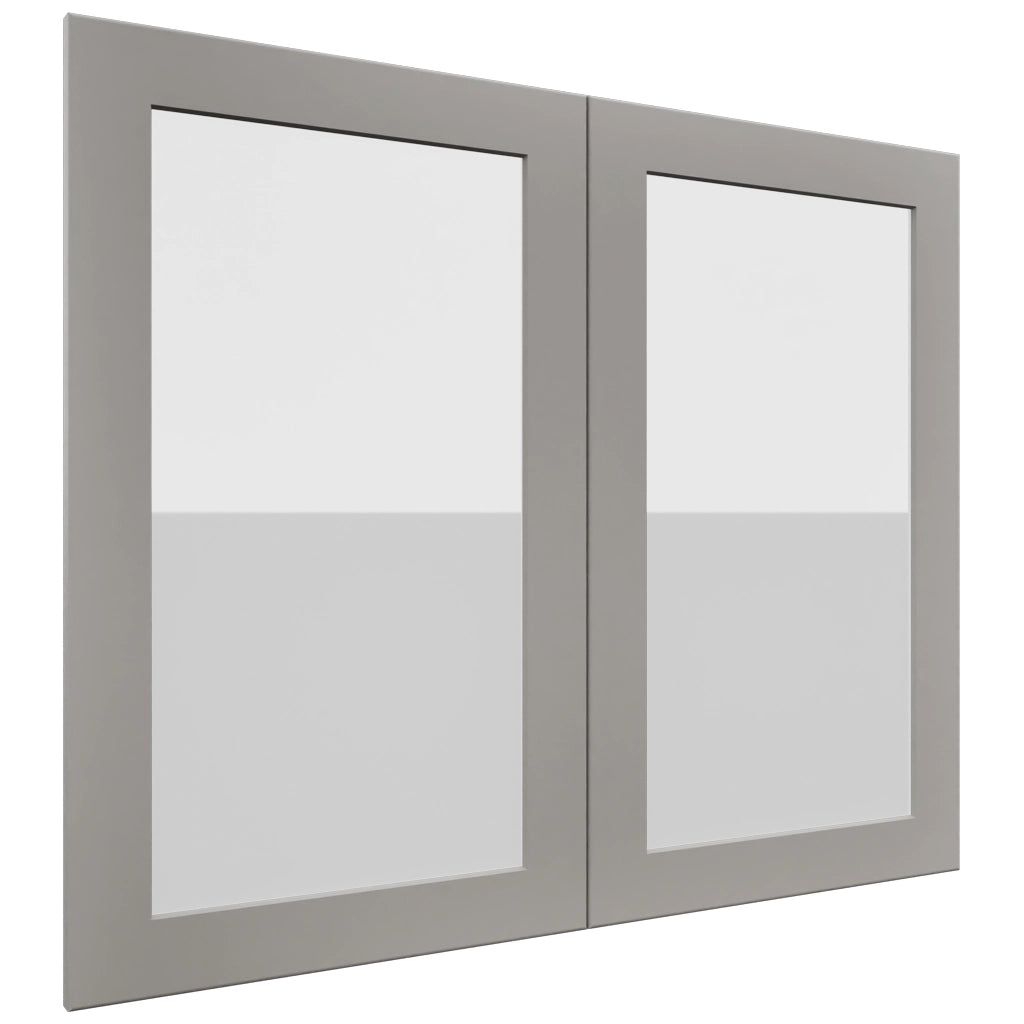 Fabuwood Galaxy Nickel DS GDW3630 Wall Glass Door, Front View