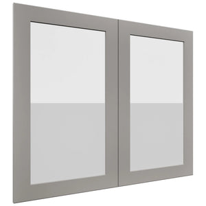 Fabuwood Galaxy Nickel DS GDW3630 Wall Glass Door, Front View