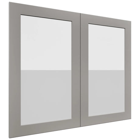 Fabuwood Galaxy Nickel DS GDW3630 Wall Glass Door, Front View