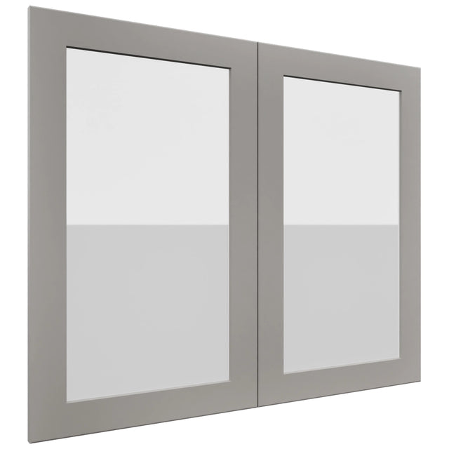Fabuwood Galaxy Nickel DS GDW3630 Wall Glass Door, Front View