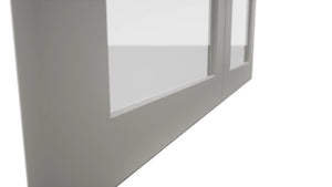 Fabuwood Galaxy Nickel DS GDW3630 Wall Glass Door, Detail View