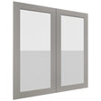 Fabuwood Galaxy Nickel DS GDW3636 Wall Glass Door, Front View