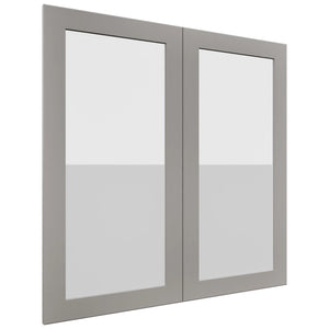 Fabuwood Galaxy Nickel DS GDW3636 Wall Glass Door, Front View