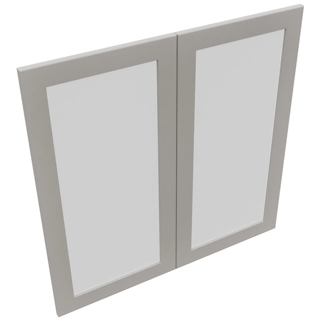 Fabuwood Galaxy Nickel DS GDW3636 Wall Glass Door, Top View