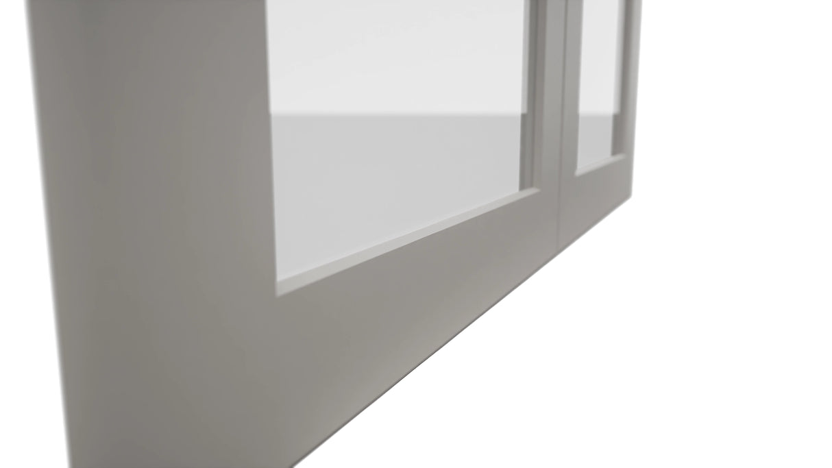 Fabuwood Galaxy Nickel DS GDW3636 Wall Glass Door, Detail View