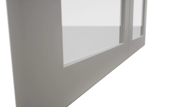Fabuwood Galaxy Nickel DS GDW3636 Wall Glass Door, Detail View