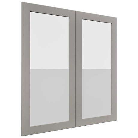 Fabuwood Galaxy Nickel DS GDW3639 Wall Glass Door, Front View