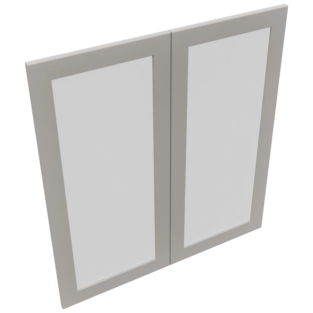 Fabuwood Galaxy Nickel DS GDW3639 Wall Glass Door, Top View