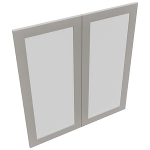 Fabuwood Galaxy Nickel DS GDW3639 Wall Glass Door, Top View