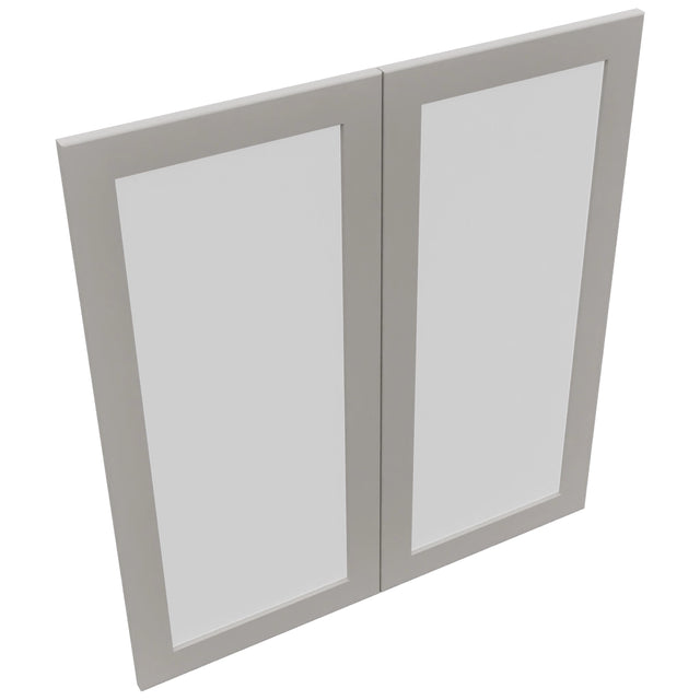 Fabuwood Galaxy Nickel DS GDW3639 Wall Glass Door, Top View