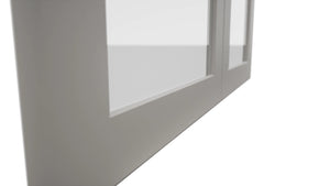 Fabuwood Galaxy Nickel DS GDW3639 Wall Glass Door, Detail View
