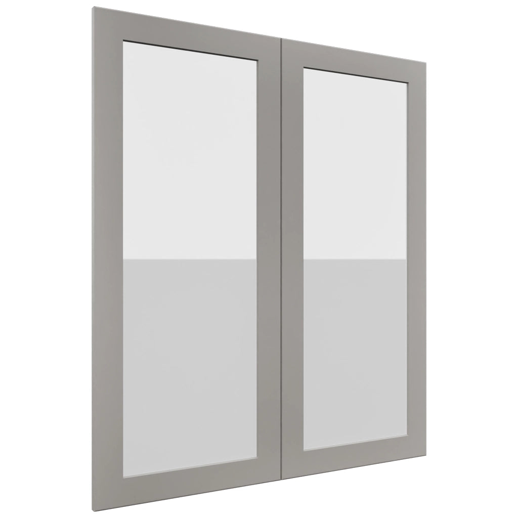 Fabuwood Galaxy Nickel DS GDW3642 Wall Glass Door, Front View