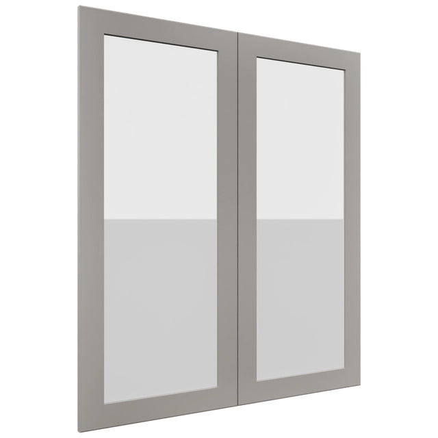Fabuwood Galaxy Nickel DS GDW3642 Wall Glass Door, Front View