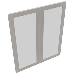 Fabuwood Galaxy Nickel DS GDW3642 Wall Glass Door, Top View