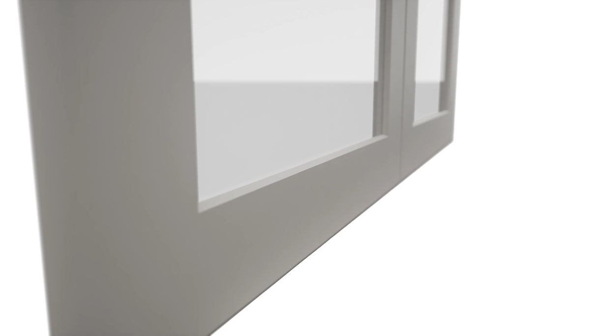 Fabuwood Galaxy Nickel DS GDW3642 Wall Glass Door, Detail View